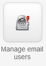 The Manage email users app icon.